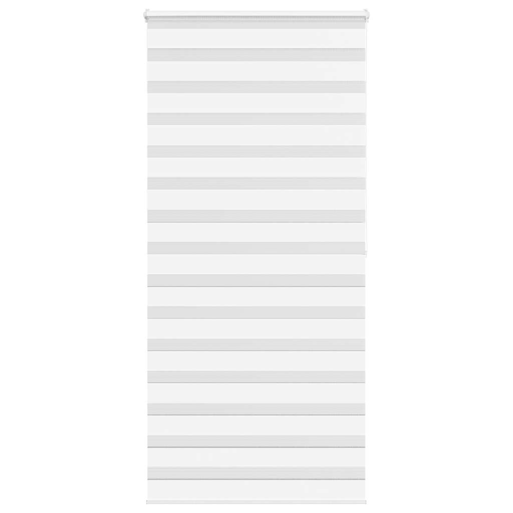 Jaluzea tip zebra alb lățime țesătură 95,9 cm poliester