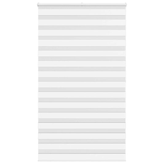 Jaluzea tip zebra alb lățime țesătură 115,9 cm poliester