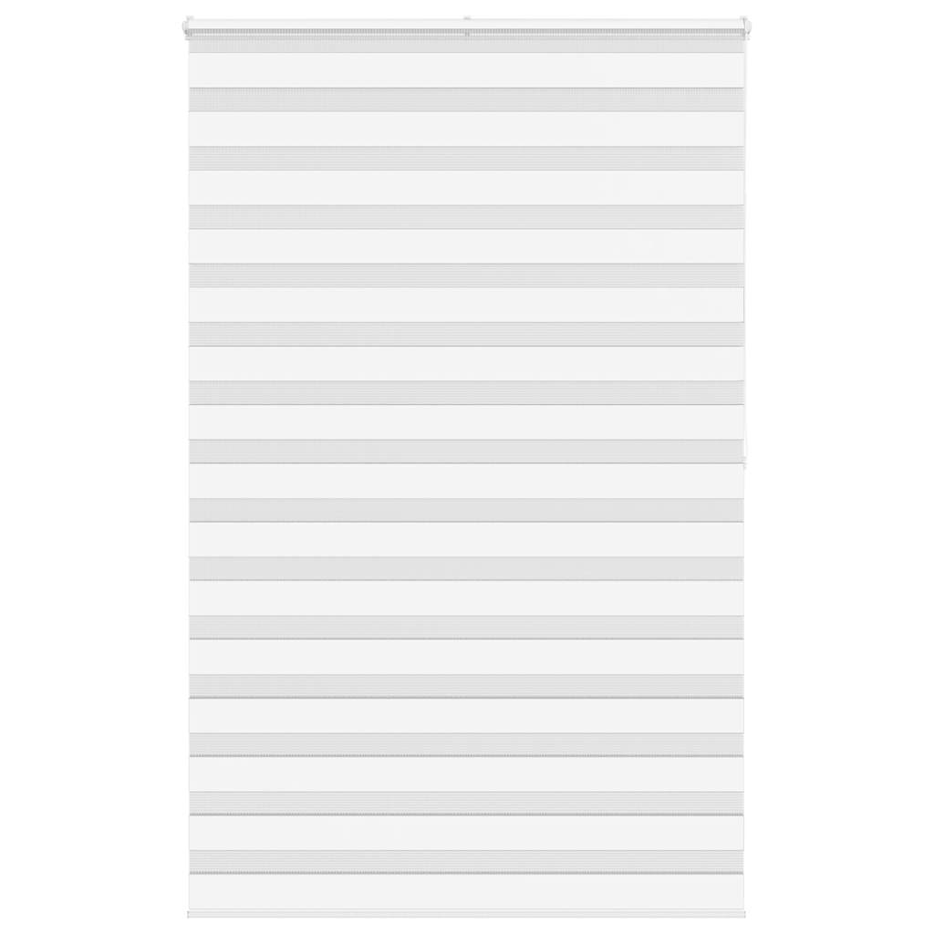 Jaluzea tip zebra alb lățime țesătură 145,9 cm poliester