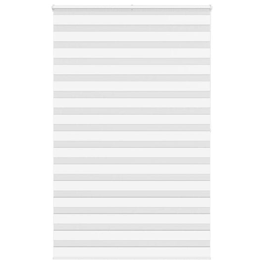 Jaluzea tip zebra alb lățime țesătură 145,9 cm poliester