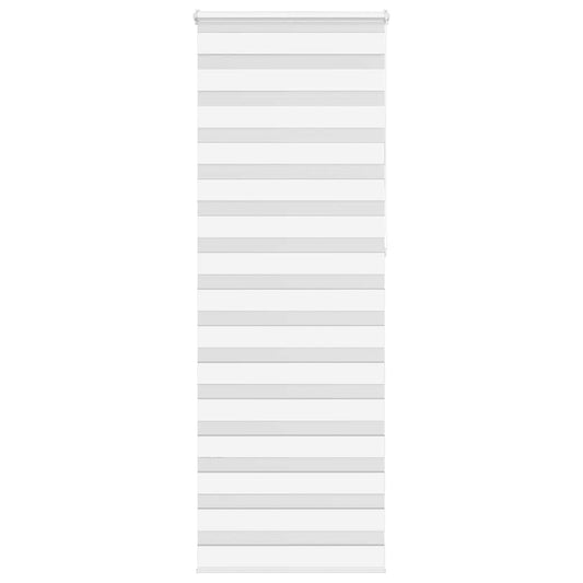 Jaluzea tip zebra alb lățime țesătură 65,9 cm poliester