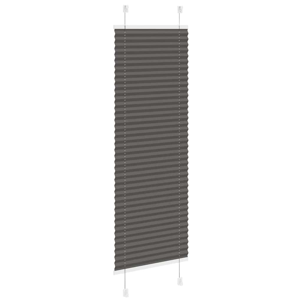 Jaluză plisată negru 40x150 cm Lățime țesătură 39,4cm poliester