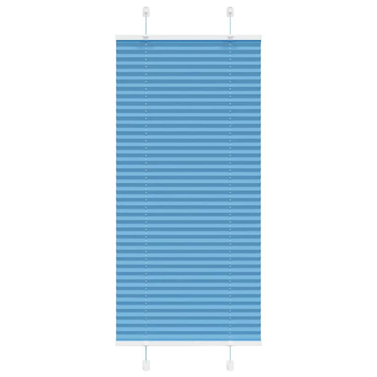 Jaluză plisată albastru 55x100 cm Lățime țesătură 54,4 cm