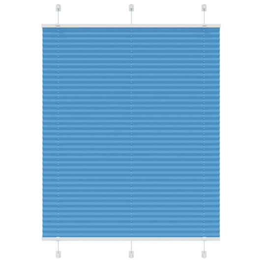 Jaluză plisată albastru 110x100 cm Lățime țesătură 109,4 cm