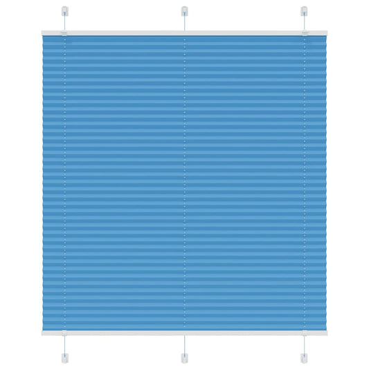 Jaluză plisată Albastru 120x100 cm Lățime țesătură 119,4 cm