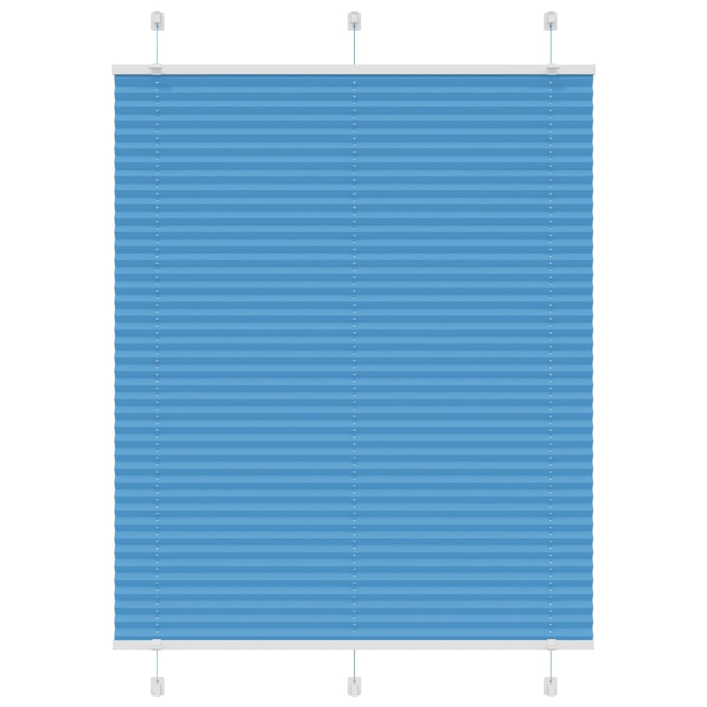 Jaluză plisată Albastru 105x150 cm Lățime țesătură 104,4 cm
