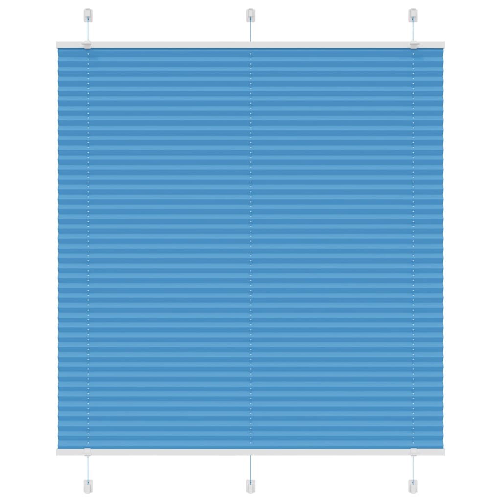 Jaluză plisată Albastru 115x150 cm Lățime țesătură 114,4 cm