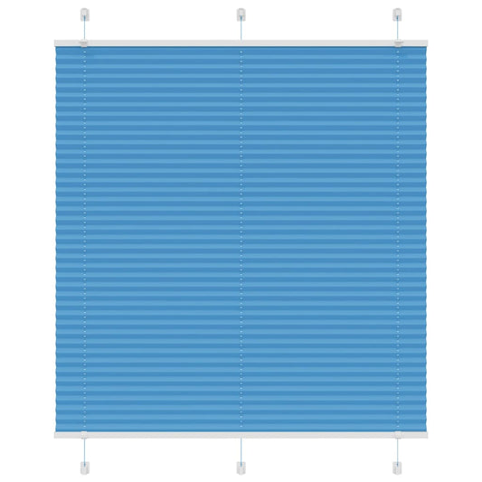 Jaluză plisată Albastru 115x150 cm Lățime țesătură 114,4 cm