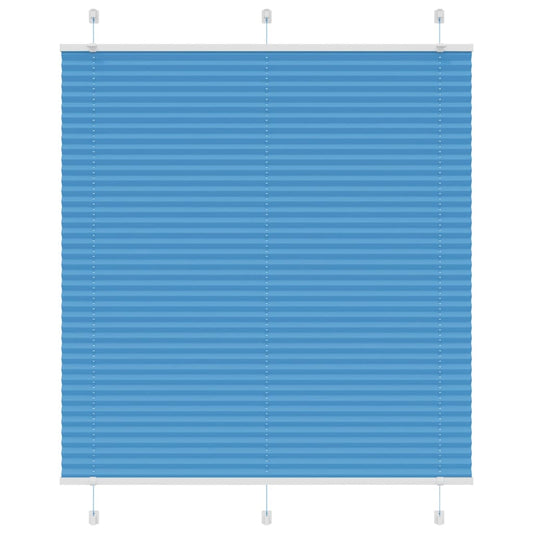 Jaluză plisată Albastru 120x150 cm Lățime țesătură 119,4 cm