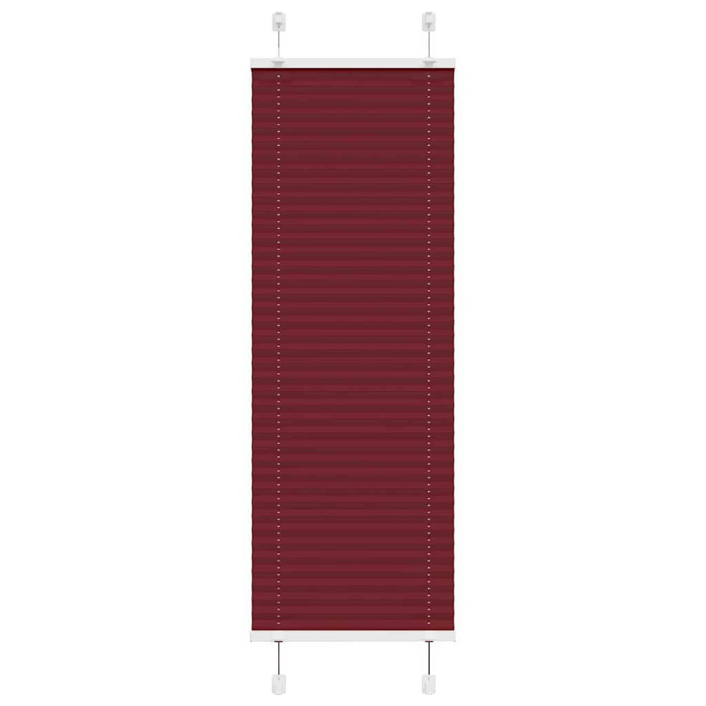 Jaluză plisată Bordeaux Roșu 45x150 cm Lățime țesătură