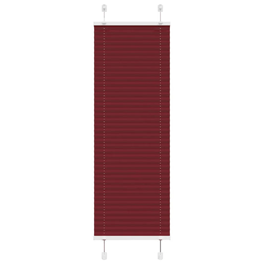 Jaluză plisată Bordeaux Roșu 45x150 cm Lățime țesătură