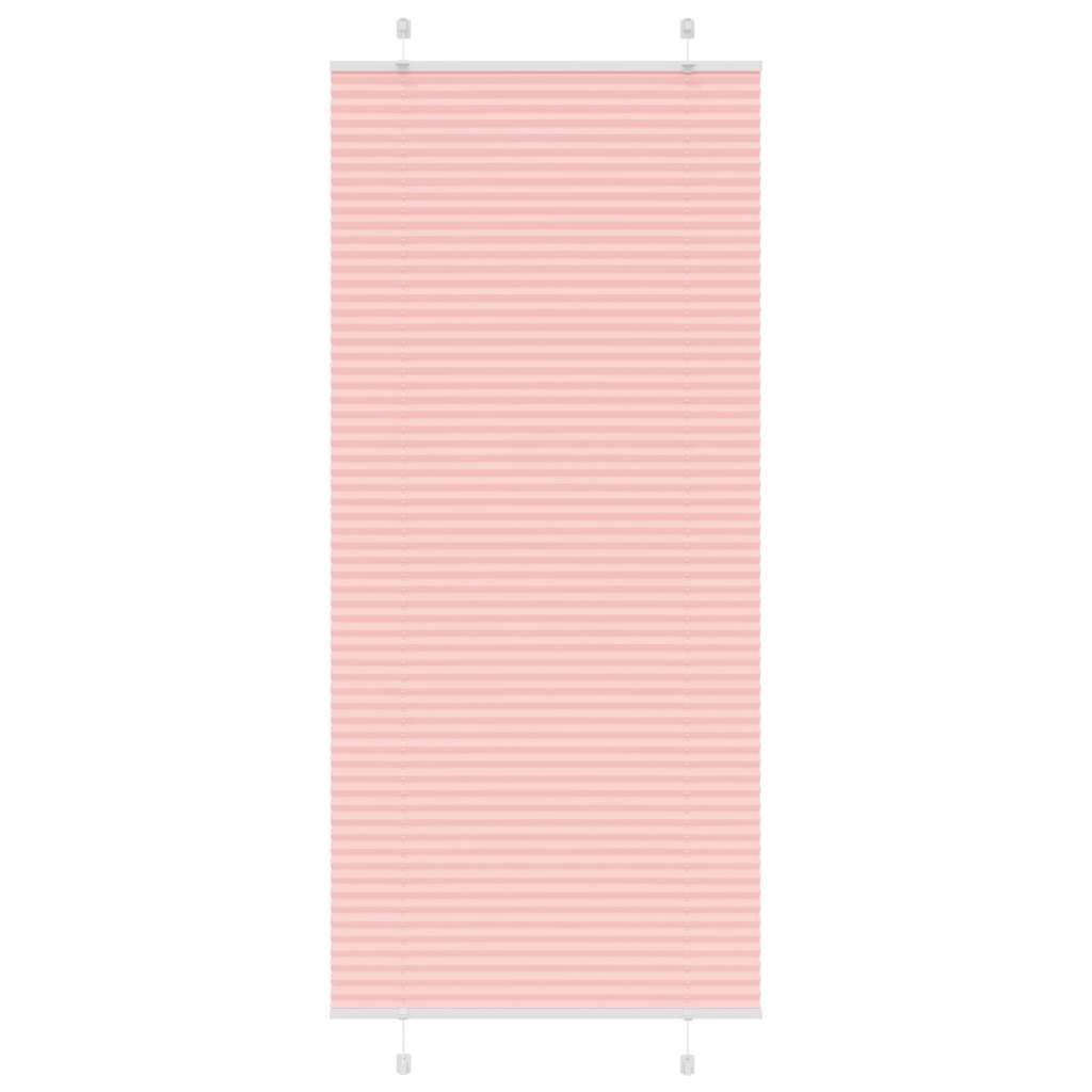Jaluză plisată roz 85x200 cm Lățime țesătură 84,4cm poliester