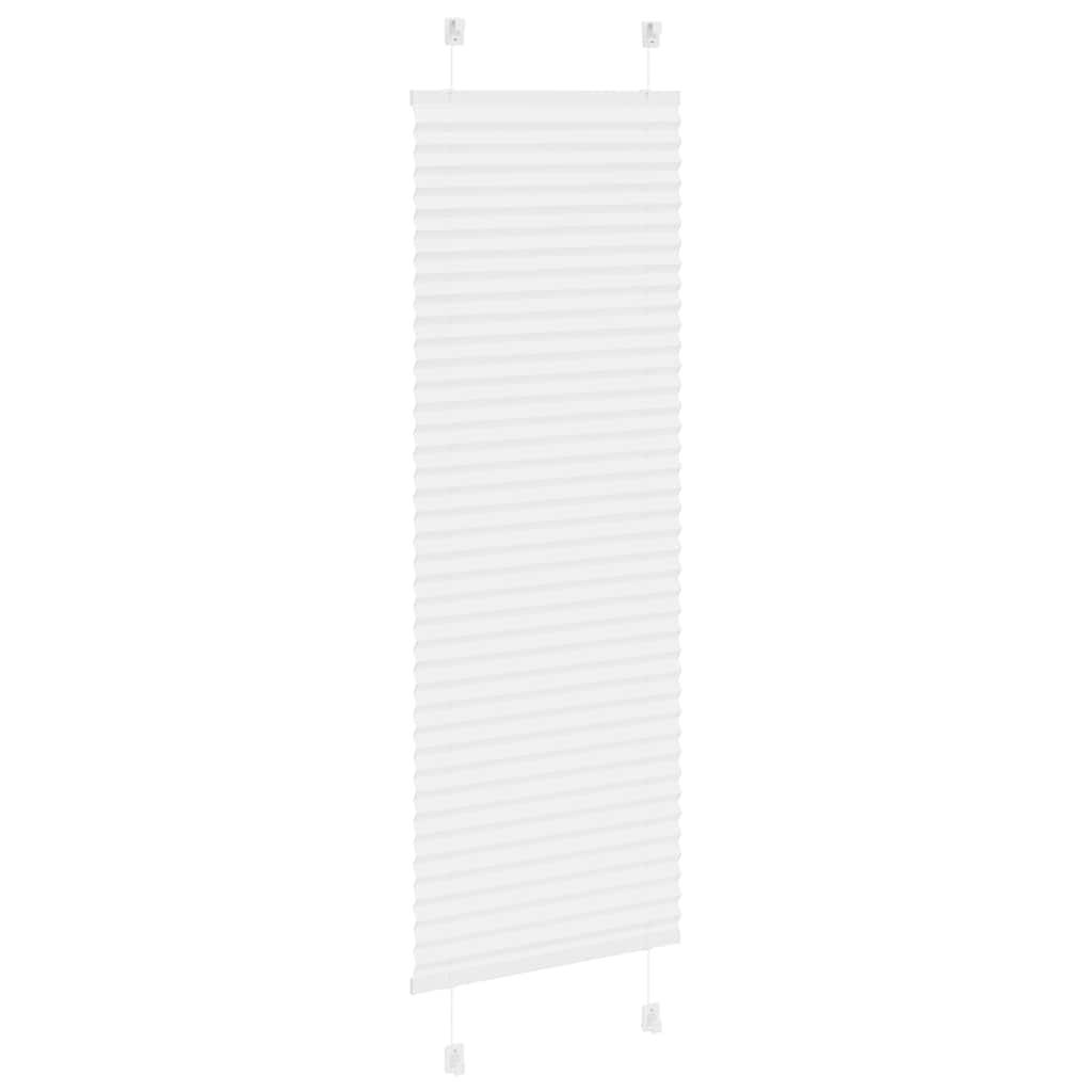 Jaluză plisată alb 45x150 cm Lățime țesătură 44,4cm poliester