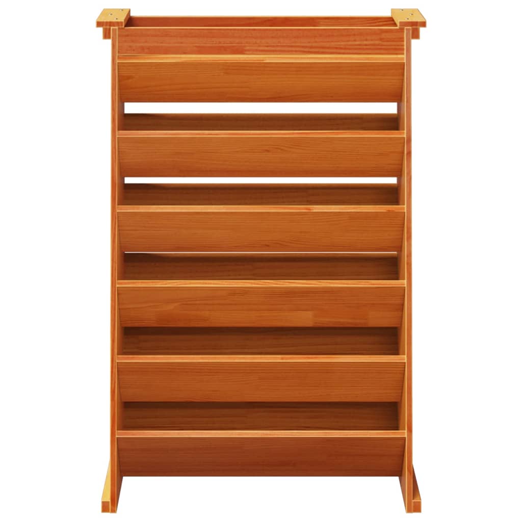 Jardinieră ierburi 6 niveluri maro 69x40x101,5cm lemn masiv pin