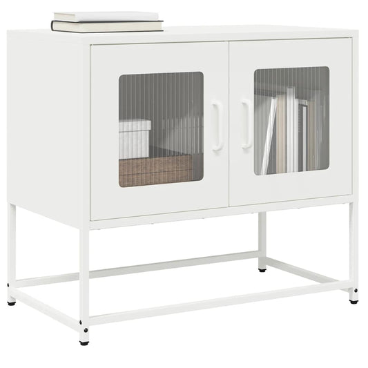 Dulap TV, alb, 68x39x60,5 cm, oțel laminat la rece