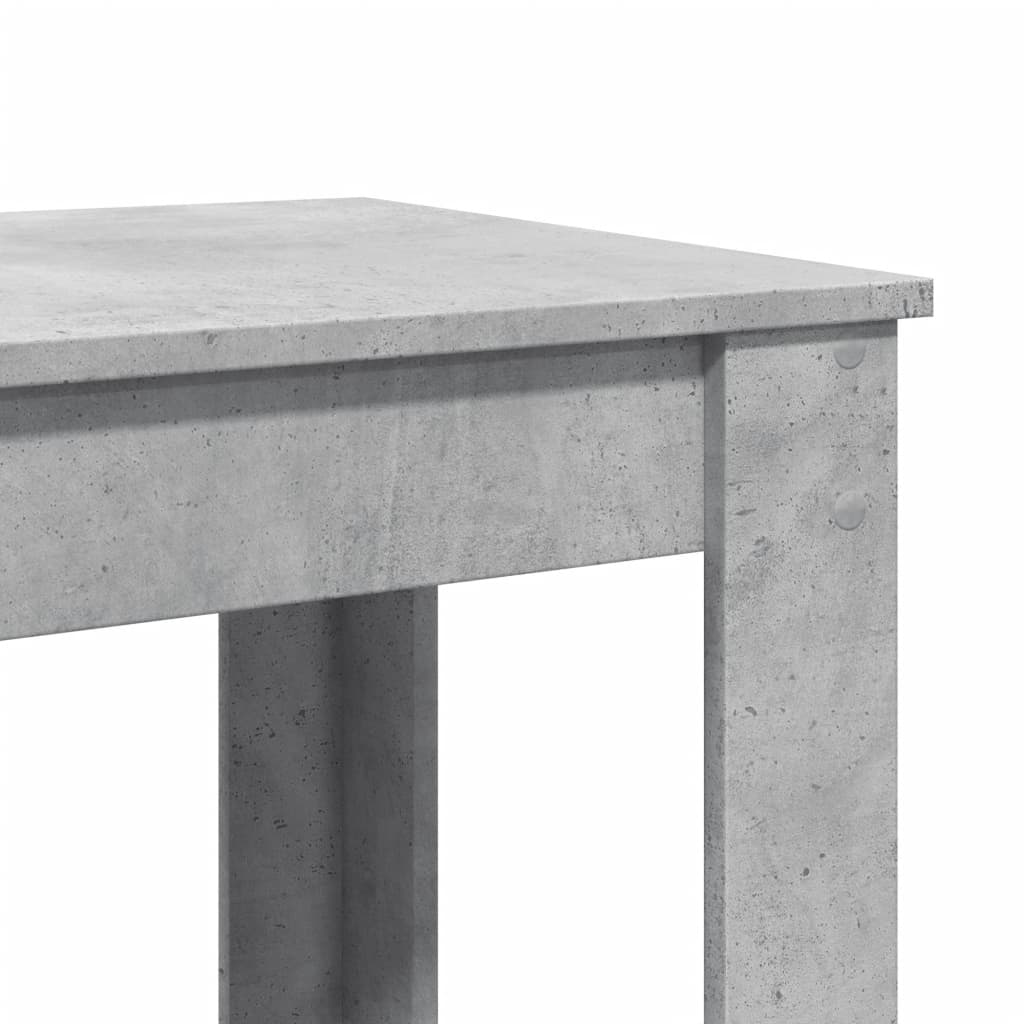 Masă de bar, gri beton, 102x50x103,5 cm, lemn prelucrat