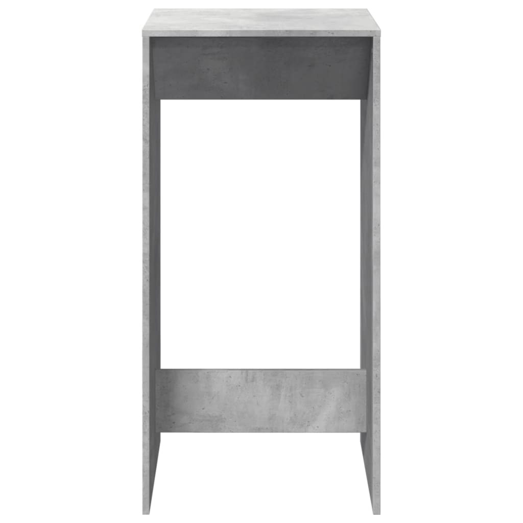 Masă bar, gri beton, 51x50x103,5 cm, lemn prelucrat