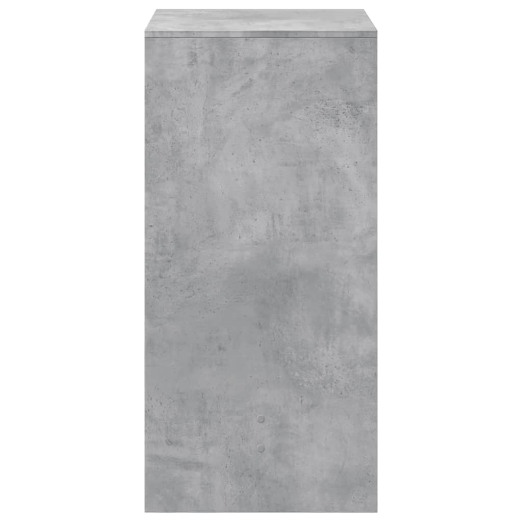 Masă bar, gri beton, 51x50x103,5 cm, lemn prelucrat