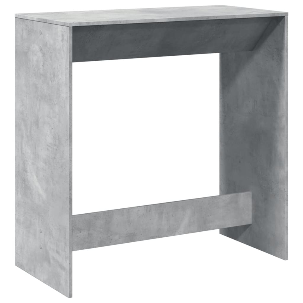 Masă de bar, gri beton, 102x50x103,5 cm, lemn prelucrat