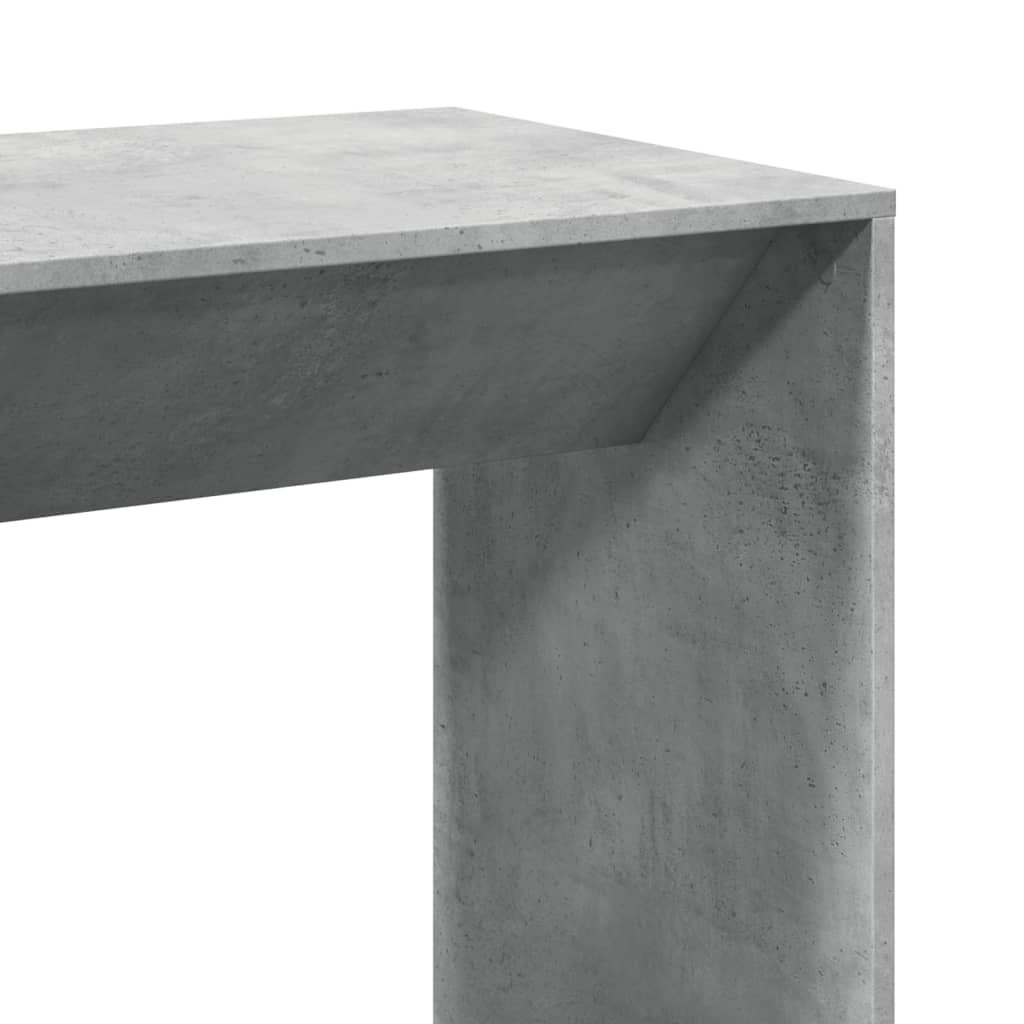 Masă de bar, gri beton, 102x50x103,5 cm, lemn prelucrat