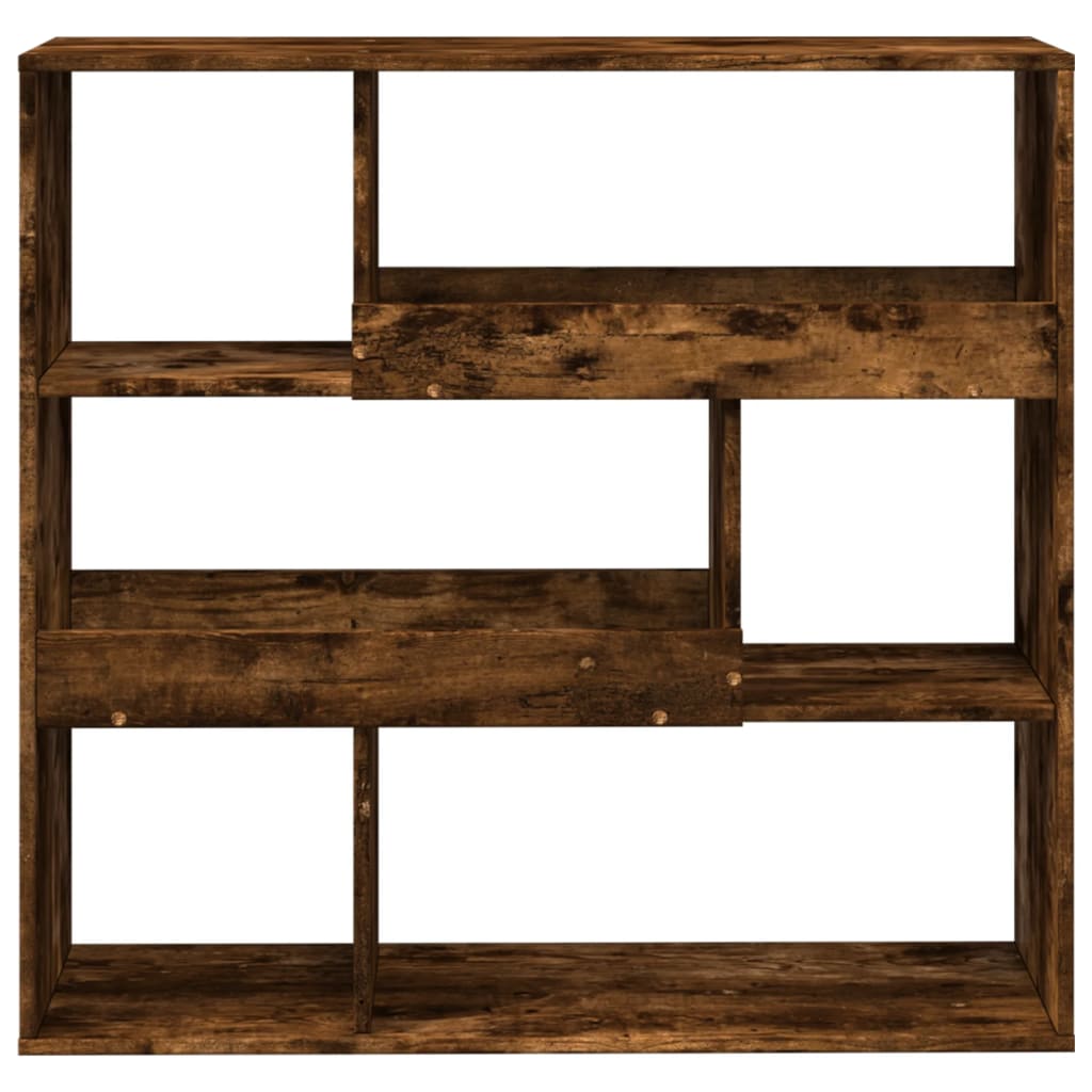 Bibliotecă/Separator de cameră, stejar afumat, 100x33x94,5 cm
