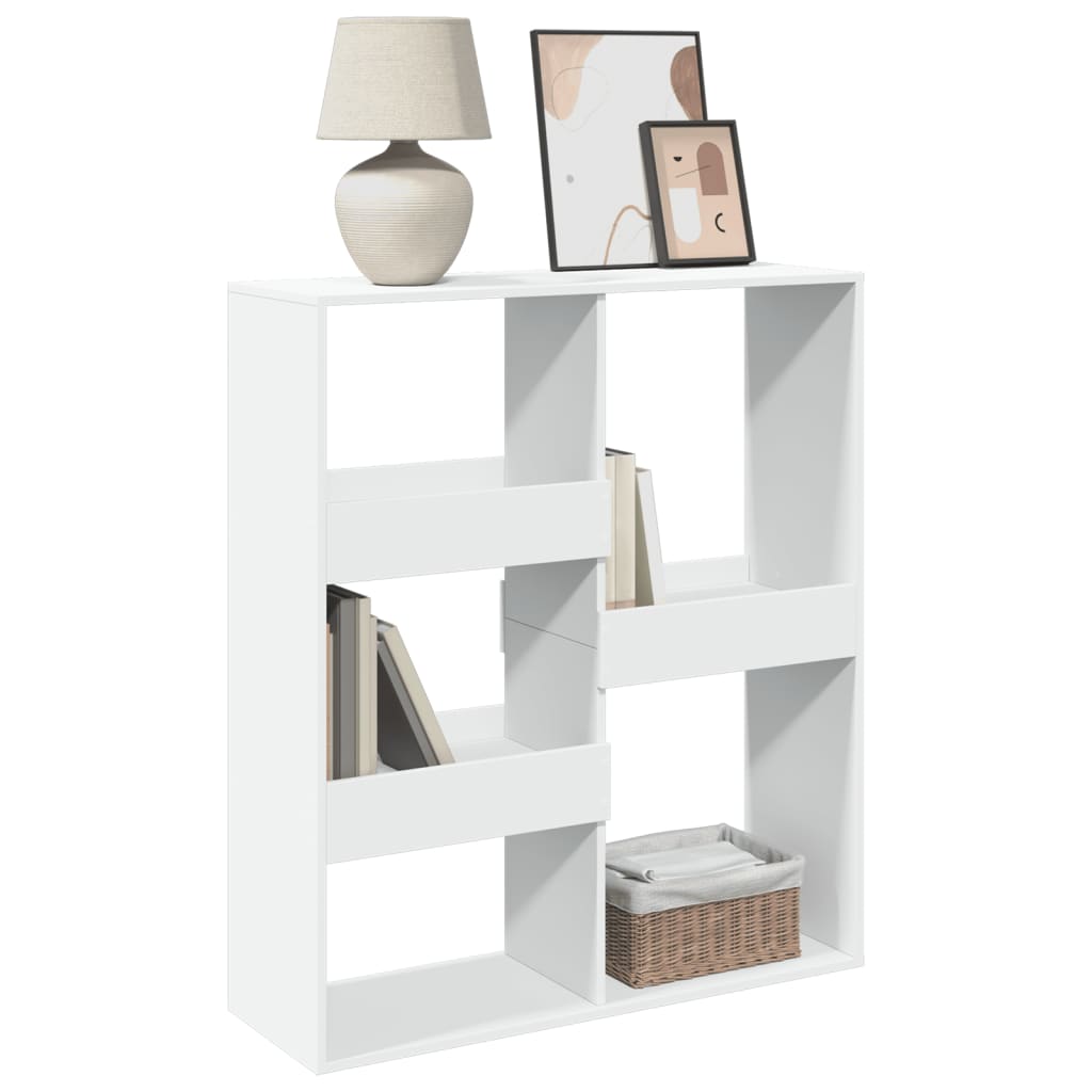 Bibliotecă/Separator cameră, alb, 100x33x115 cm