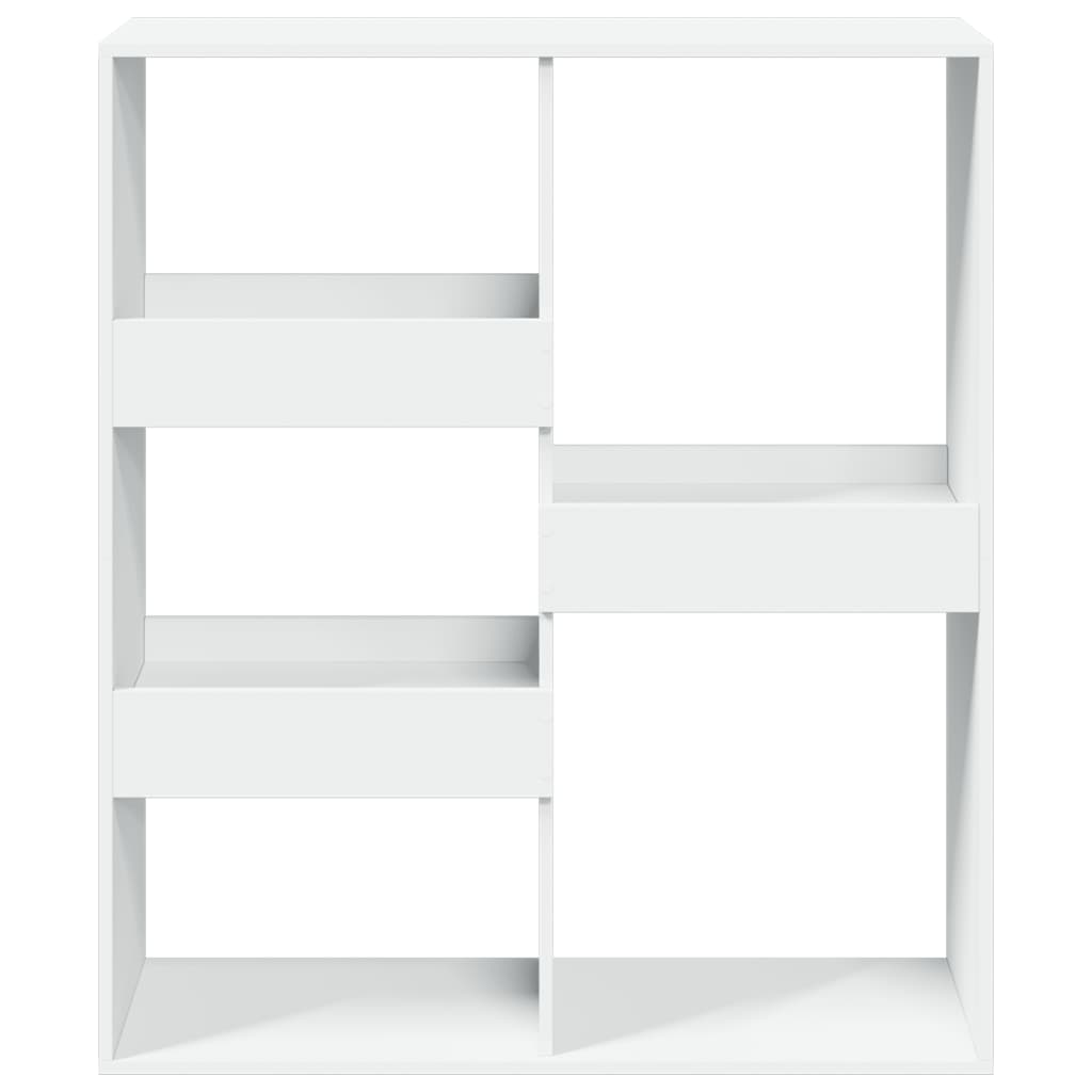Bibliotecă/Separator cameră, alb, 100x33x115 cm