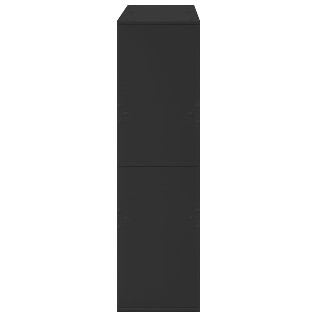 Bibliotecă/Separator cameră, negru, 100x33x115 cm