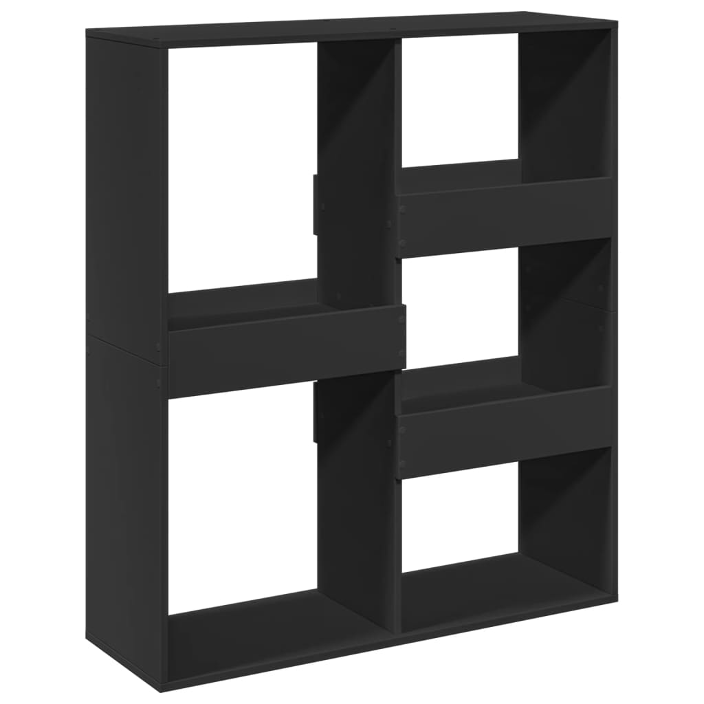 Bibliotecă/Separator cameră, negru, 100x33x115 cm