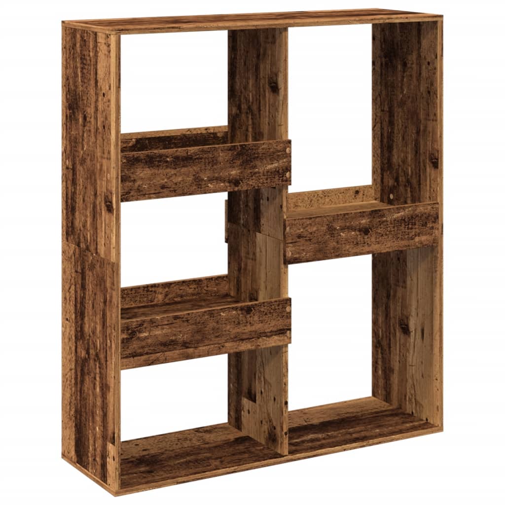 Bibliotecă/Separator cameră, lemn vechi, 100x33x115 cm