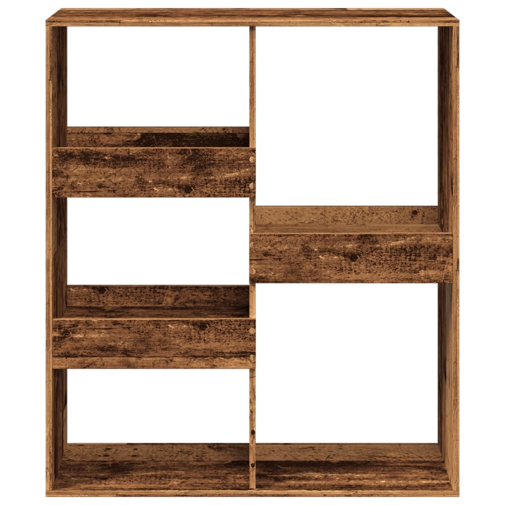 Bibliotecă/Separator cameră, lemn vechi, 100x33x115 cm