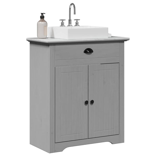 Dulap pentru chiuvetă de baie „BODO” gri 70x35x80 cm
