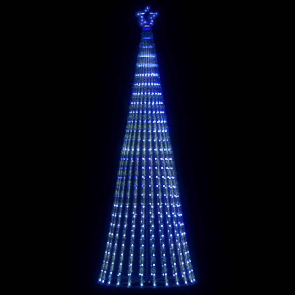 Con de lumină brad de Crăciun, 475 LED-uri, albastru, 247 cm