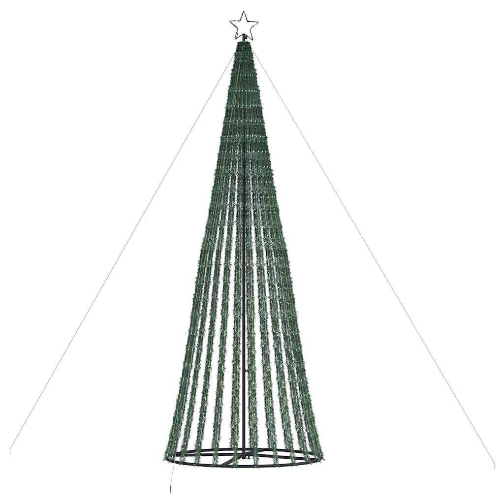 Con de lumină brad de Crăciun, 1028 LED-uri, alb cald, 403 cm