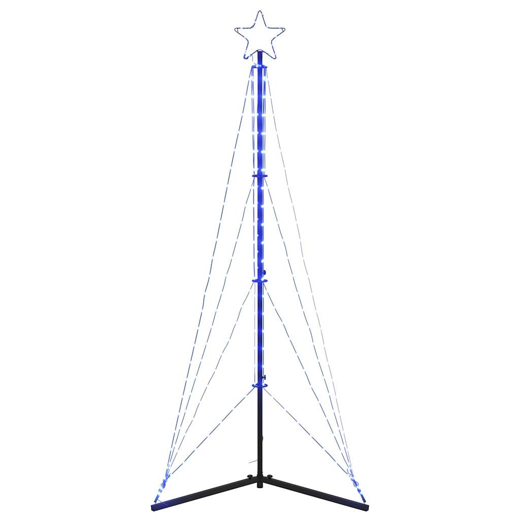 Instalație brad de Crăciun 363 LED-uri, albastru, 182 cm