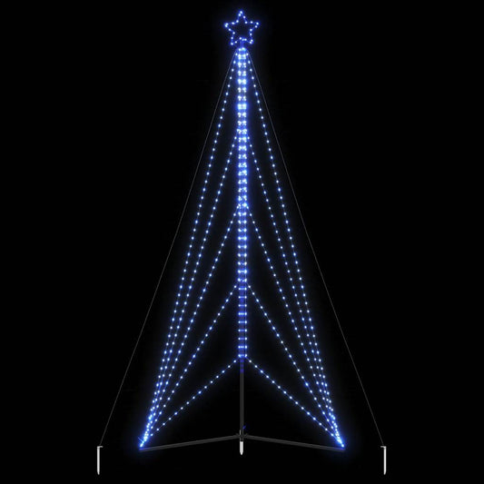 Instalație brad de Crăciun 615 LED-uri, albastru, 404,5 cm