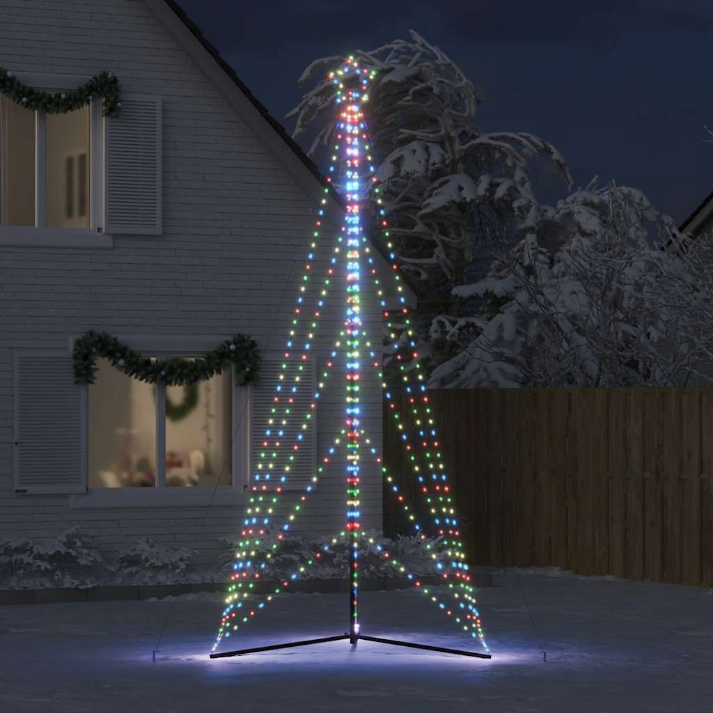 Instalație brad de Crăciun 615 LED-uri, colorat, 404,5 cm