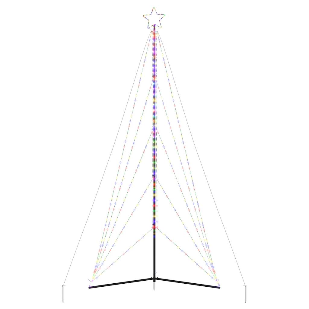 Instalație brad de Crăciun 615 LED-uri, colorat, 404,5 cm