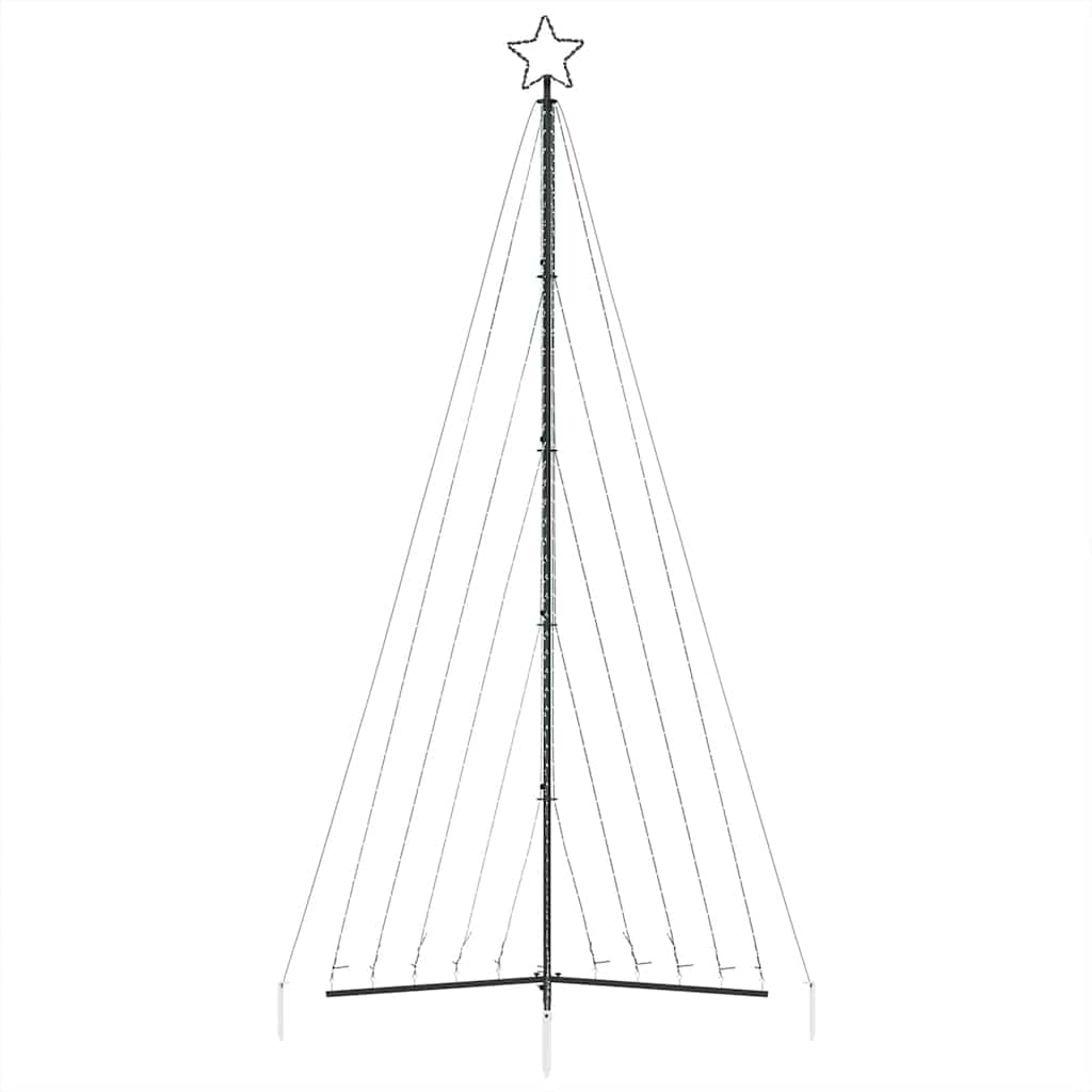 Instalație brad de Crăciun 570 LED-uri, alb rece, 399 cm