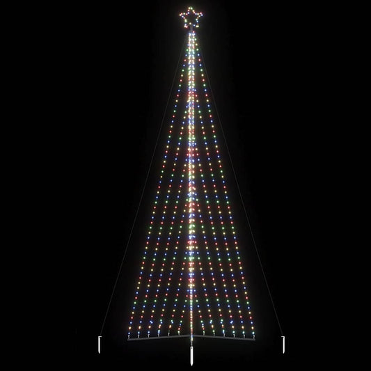 Instalație brad de Crăciun 789 LED-uri, colorat, 476 cm