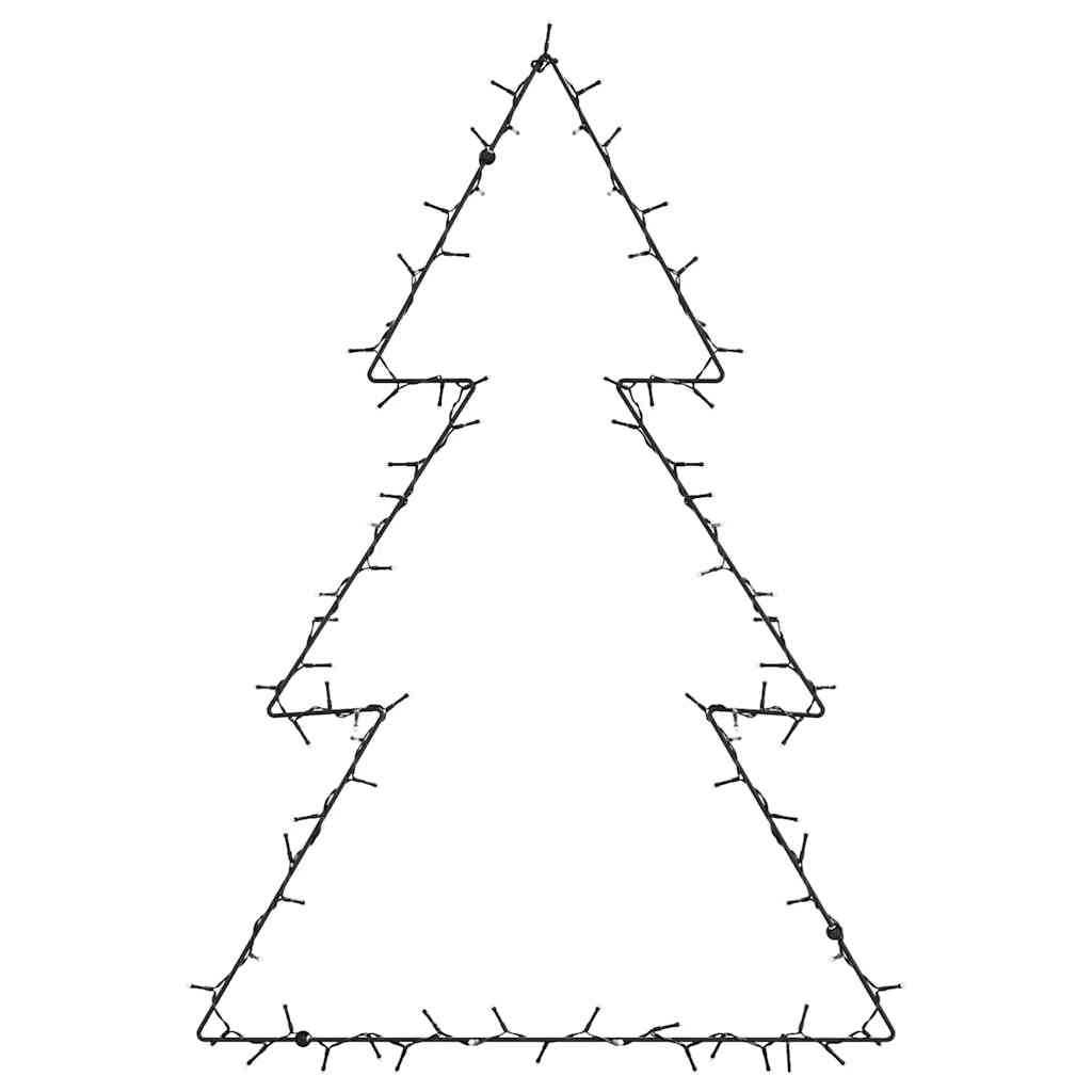 Lumini de Crăciun Siluetă Pom Crăciun 115 LED-uri Alb Cald