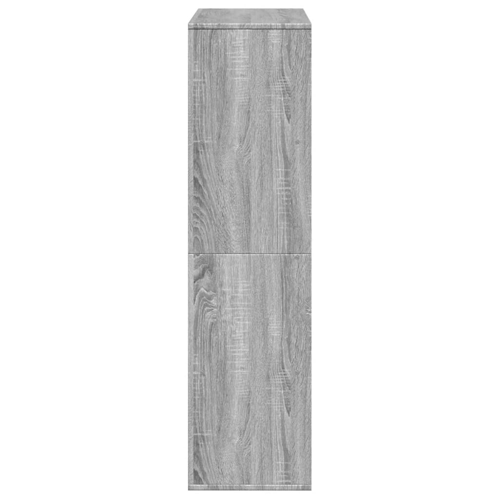 Bibliotecă, gri sonoma, 100x33x125,5 cm, lemn prelucrat