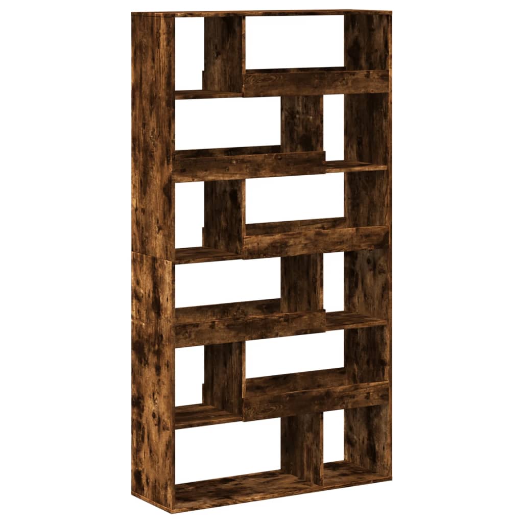 Bibliotecă, stejar fumuriu, 100x33x187,5 cm, lemn prelucrat