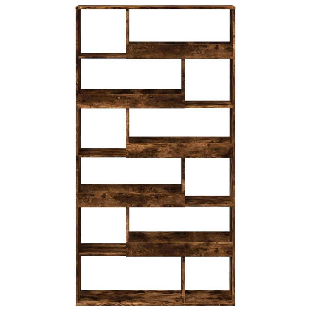 Bibliotecă, stejar fumuriu, 100x33x187,5 cm, lemn prelucrat
