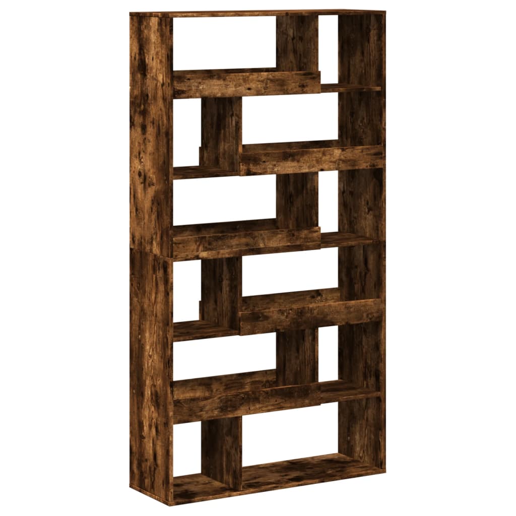 Bibliotecă, stejar fumuriu, 100x33x187,5 cm, lemn prelucrat
