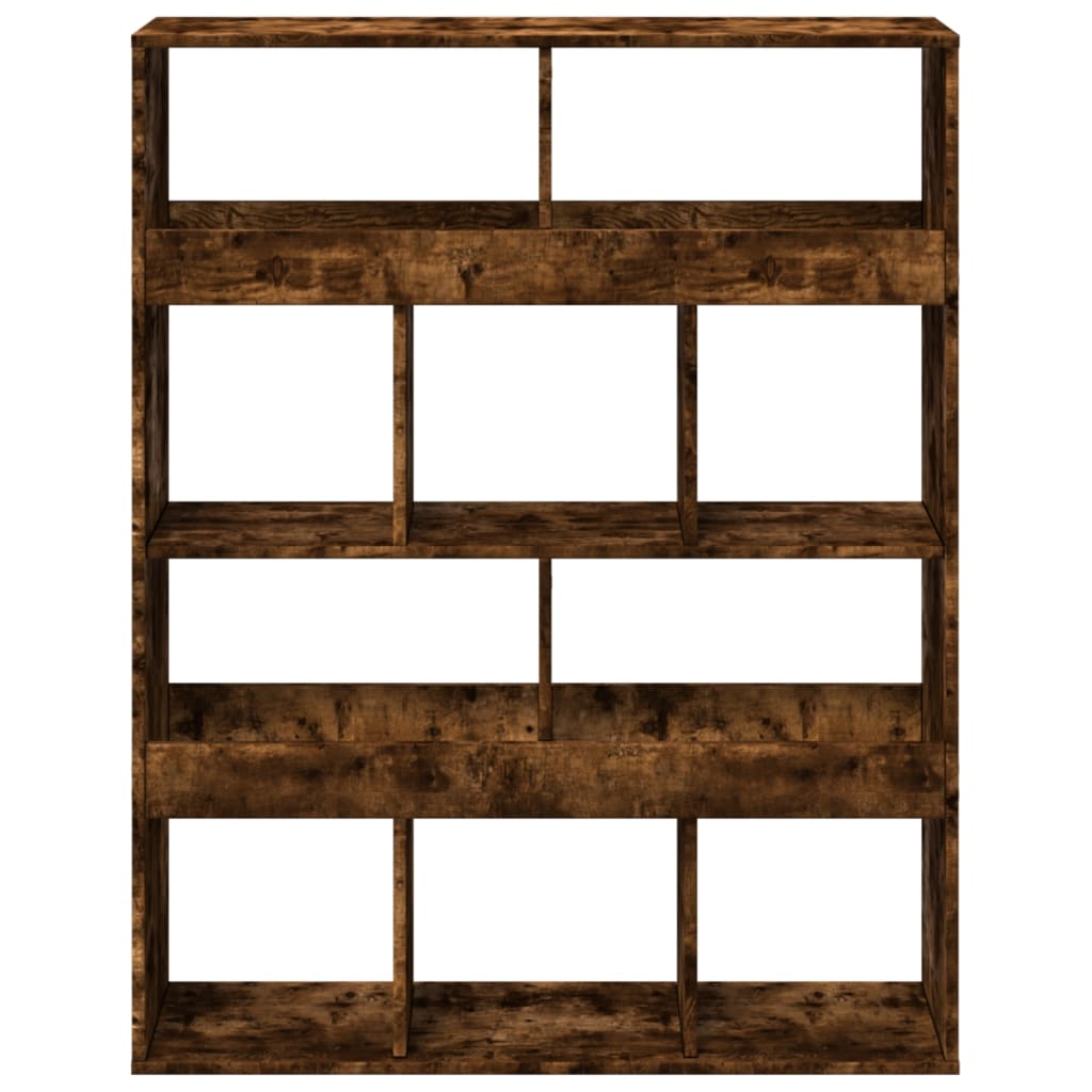 Bibliotecă, stejar fumuriu, 100x33x125,5 cm, lemn prelucrat