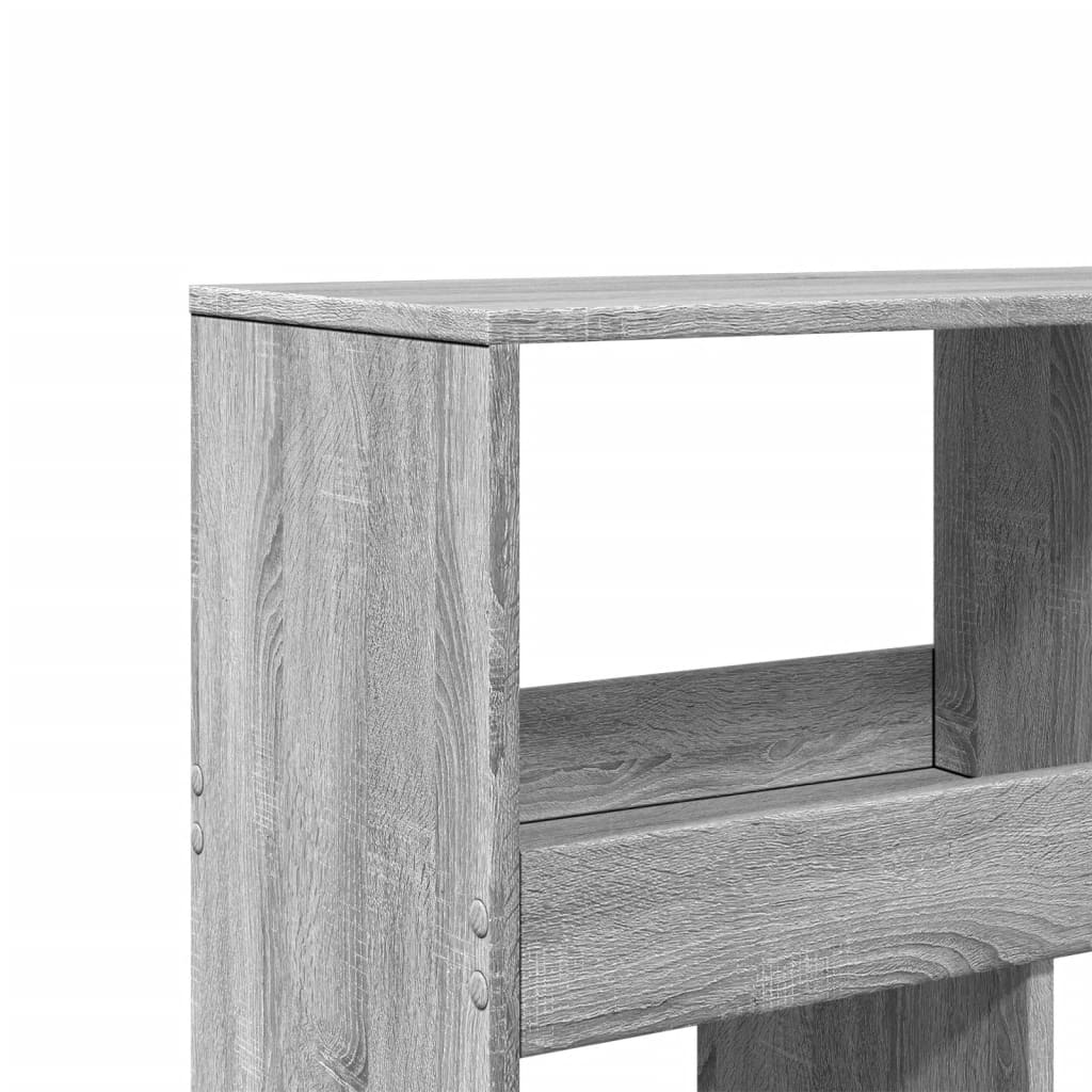 Bibliotecă, gri sonoma, 100x33x125,5 cm, lemn prelucrat