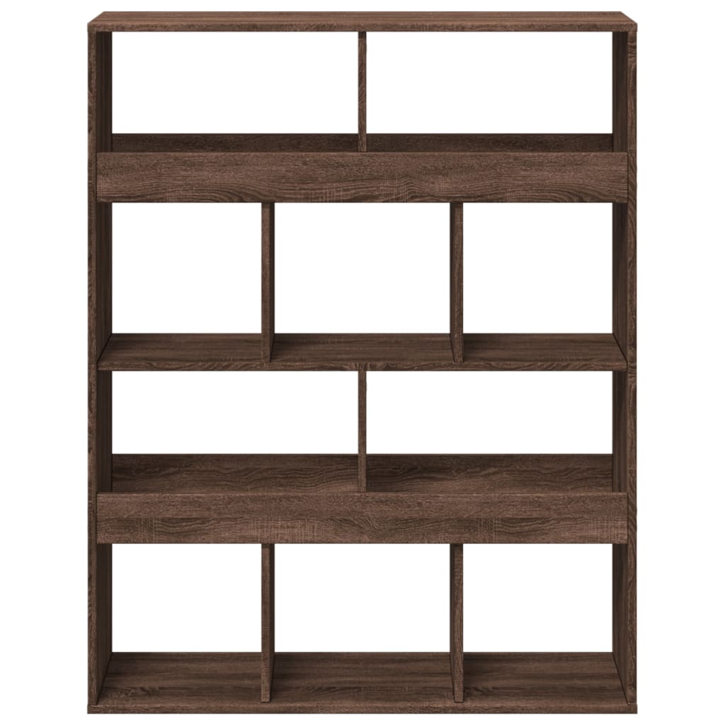 Bibliotecă, stejar maro, 100x33x125,5 cm, lemn prelucrat