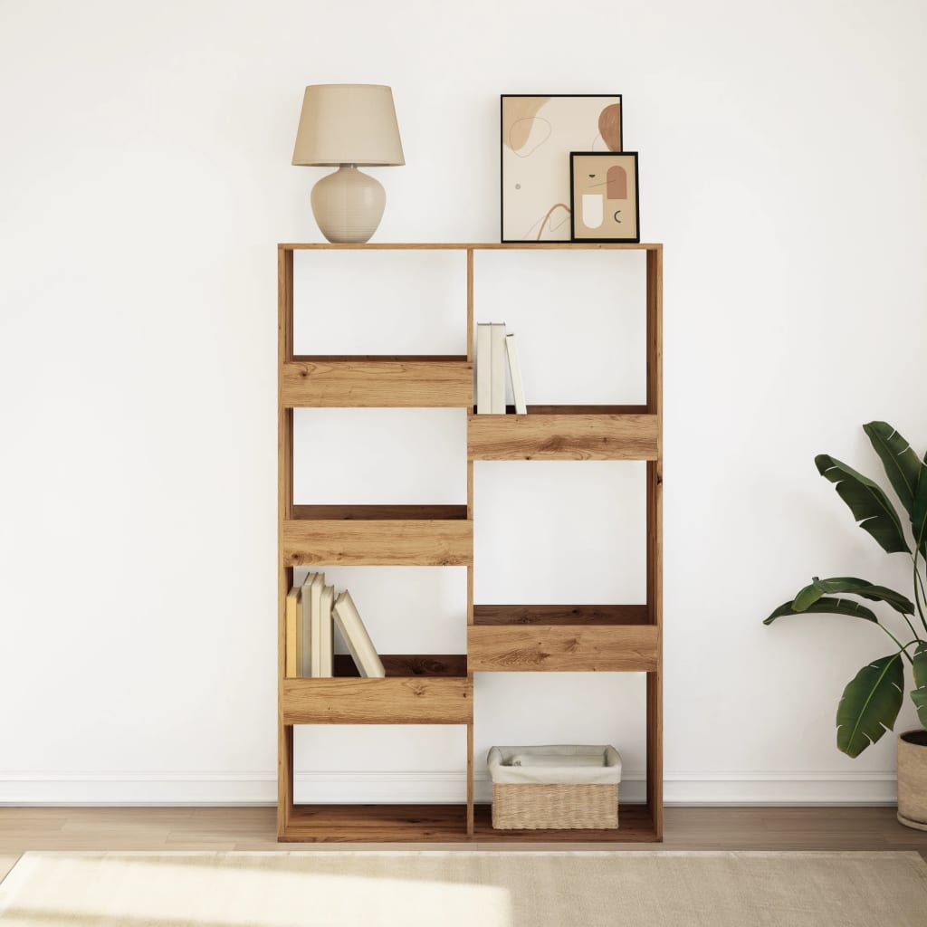 Bibliotecă, stejar artizanal, 100x33x155,5 cm, lemn prelucrat