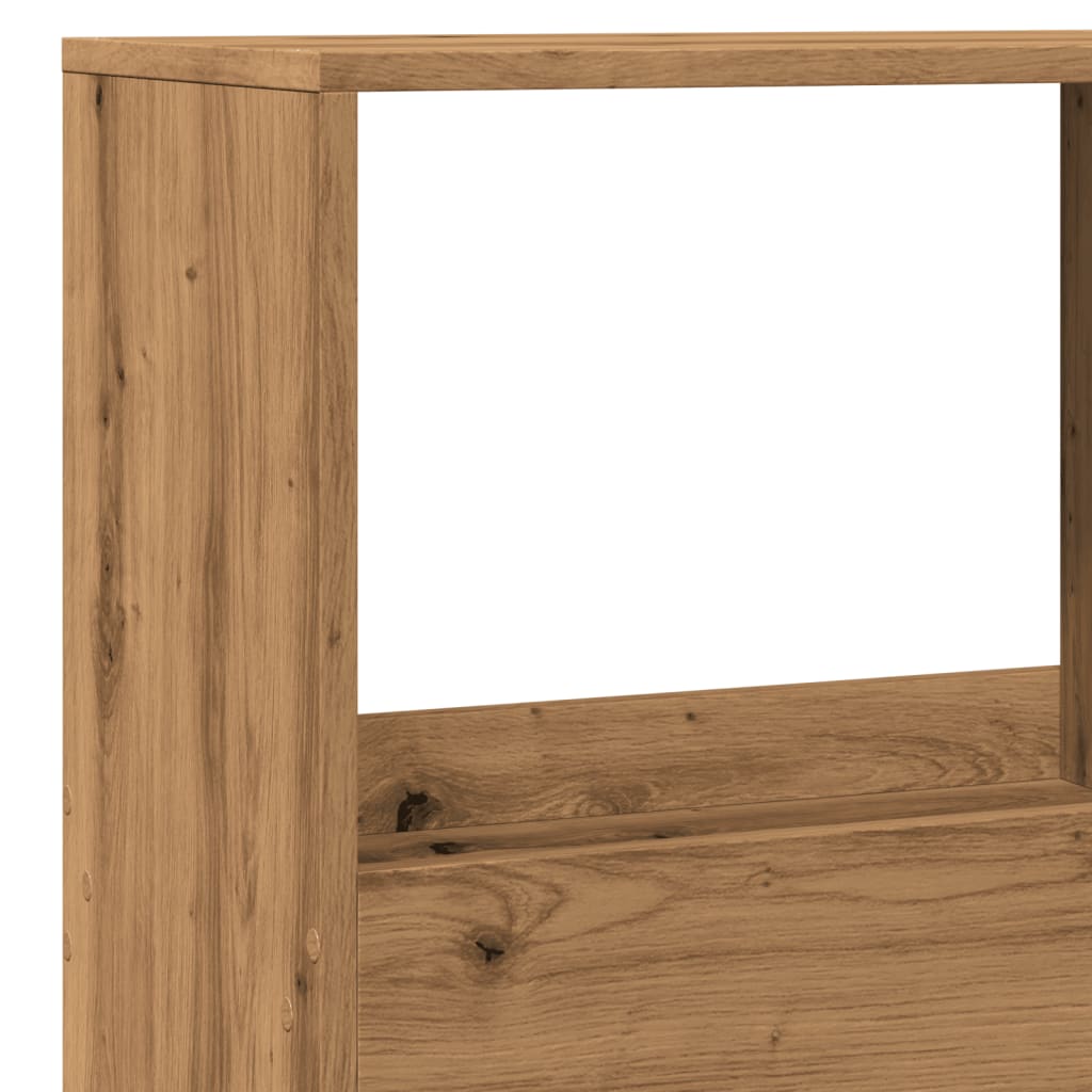 Bibliotecă, stejar artizanal, 100x33x155,5 cm, lemn prelucrat